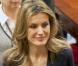 Letizia d'Espagne visite le congrès espagnol à Madrid, le 8 février 2011.