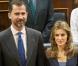 Letizia d'Espagne et Felipe d'Espagne visitent le congrès espagnol à Madrid, le 8 février 2011.