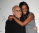 Tika Sumpter et Max Azria dans les Backstages du défilé Max Azria lors de la Fashion Week de New York, le 13 février 2011.