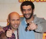 Eric Judor et Ramzy Bédia lors de l'avant-première d'Halal Police d'état à l'UGC Bercy à Paris le 15 février 2011