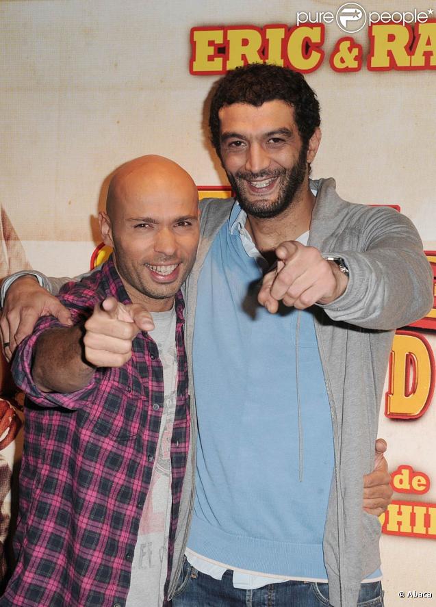 Eric Judor et Ramzy Bédia lors de l'avant-première d'Halal Police d'état à l'UGC Bercy à Paris le 15 février 2011
