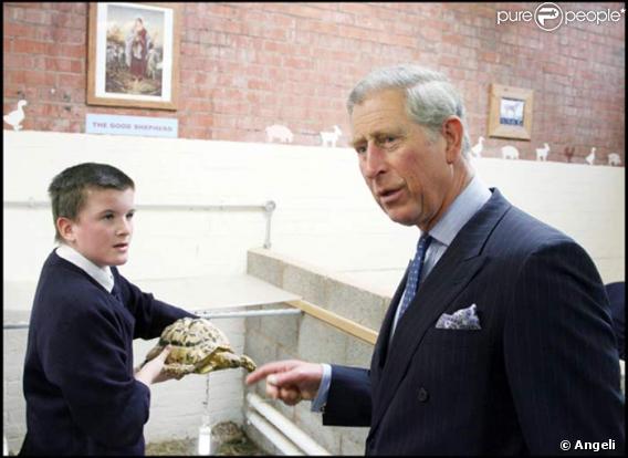 Le prince Charles en visite à la ferme