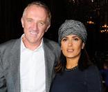 Salma Hayek et François Henri Pinault lors de la Fashion Week en octobre 2010