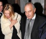 Kate Moss et Sir Philip Green sortent du restaurant George à Londres, le 19 février 2011.