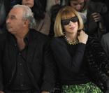 Chloe Green, Sir Philip Green et Anna Wintour au défilé Topshop Unique durant la Fashion Week de Londres, le 20 février 2011.