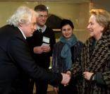 Jacques Weber, avec la réalisatrice Caroline Glorion et sa partenaire à l'écran Anne Coesens, présentait le 21 février 2011 le téléfilm Joseph l'insoumis au cinéma Arenberg à Bruxelles, en présence de la reine Paola (photo).
