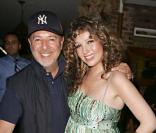 Tommy Mottola et sa femme Thalía, New York, le 27 août 2007  