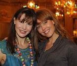Anne Vogt-Bordure et Indra au Carnaval des Enfants du Meurice, à Paris, le 13 mars 2011.