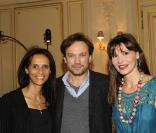 Vincent Perez, Karine Silla et Anne Vogt-Bordure au Carnaval des Enfants du Meurice, à Paris, le 13 mars 2011.