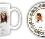 Un des mugs officiels réalisés pour le mariage du prince William et de Kate Middleton.