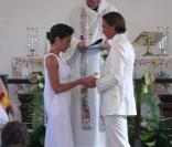 Alessandra Sublet : son mariage religieux avec Thomas à St Barth, le 25/04/08