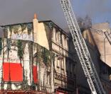 L'Elysée Montmartre en proie aux flammes, le 22 mars 2011