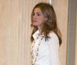 Letizia et son époux Felipe d'Espagne au Palais Zarzuela à Madrid le 24 mars 2011
