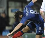 Yoann Gourcuff lors de la victoire de l\'équipe de France face au Luxembourg le 25 mars 2011
