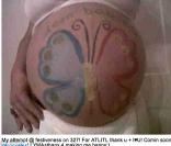 Le ventre de Mariah Carey, enceinte, sur son Twitter le 28 mars 2011