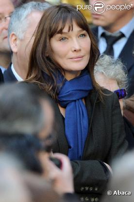 Carla Bruni-Sarkozy le 19 janvier 2011 