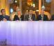 Les quatre jurés de Top Chef et Cyril Lignac sont dans les starting blocks (Finale de Top Chef 2011, lundi 4 avril).
