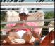Roger Federer se remet de sa défaite face à Nadal à l'Open de Miami, le 3 avril 2011
