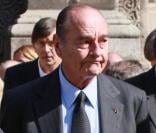 Jacques Chirac aux obsèques de son amie Denise Esnous, le 6 avril 2011, à Paris.