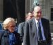 Jacques Chirac et Bernadette aux obsèques de Denise Esnous, le 6 avril 2011, en l'église Saint-Germain-des-Prés.