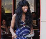 Jennifer Hudson à Los Angeles dans les rues de Beverly Hills le 14 avril 2011