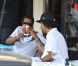 Beyoncé et son mari Jay-Z déjeunent à L'Avenue à Paris, avec le neveu de Beyoncé, Daniel, le 20 avril 2011