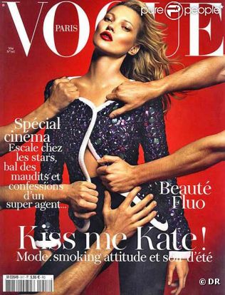 Kate Moss en couverture de Vogue