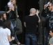 Kate Moss sur le shooting de la campagne Mango avec Terry Richardson à Paris. Le 7 avril 2011 