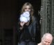 Kate Moss sur le shooting de la campagne Mango avec Terry Richardson à Paris. Le 7 avril 2011 