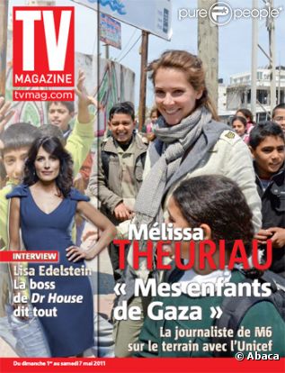 Mélissa Theuriau en couverture de TV Mag.