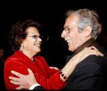 Claudia Cardinale et Jean Rochefort lors de l'inauguration de la rétrospective 