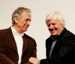 Costa-Gavras et Jacques Perrin lors de l'inauguration de la rétrospective 