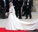 Kate Middleton dans sa somptueuse robe de mariée créée par Sarah Burton pour Alexander McQueen dans l'abbaye de Westminster le 29 avril 2011 à Londres