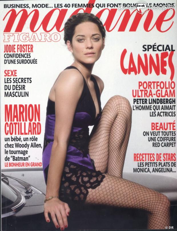 Marion Cotillard en couverture de Madame Figaro du 7 mai 2011