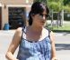 Selma Blair le 3 mai 2011 à Los Angeles, dans une jolie robe bleue