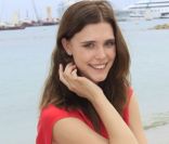 Gaia Weiss, égérie de charme recrutée par la maison Mauboussin. A Cannes, le 14 mai 2011 