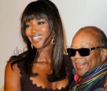 Naomi Campbell et Quincy Jones lors de la soirée de Grisogono le 17 mai à Cannes