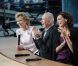 Jane Fonda, Jean-Paul Gaultier et Ines de la Fressange sur le plateau du Grand Journal , le 12 mai 2011.