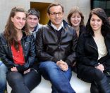 Jean-Luc Delarue, dans un lycée de Payerne en Suisse, le 30 mars 2011.