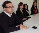 Jean-Luc Delarue, dans un lycée de Payerne en Suisse, le 30 mars 2011.