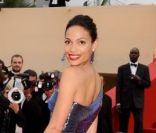 Rosario Dawson lors de la montée des marches de clôture du festival de Cannes le 22 mai 2011