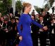 Uma Thurman lors de la montée des marches de clôture du festival de Cannes le 22 mai 2011