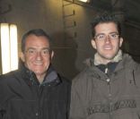 Finale du trophée Andros au Stade de France, le 5 mars 2011 : Jean-Pierre Pernaut et son fils Olivier.