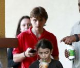 Prince, Paris et Blanket Jackson, à Los Angeles, le 24 mai 2011.