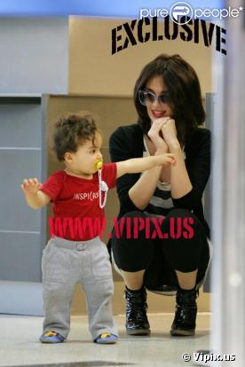 Paz Vega et son fils