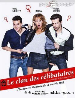 Willy Lietchy, Franck Borde et Indra dans Le clan des célibataires.