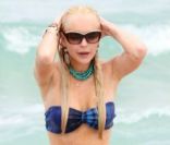 La ravissante Lindsay Lohan profite du soleil de Miami avant de rentrer à Los Angeles, vendredi 20 mai 2011.