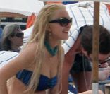 Lindsay Lohan profite du soleil de Miami avant de rentrer à Los Angeles, vendredi 20 mai 2011.
