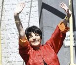 Liza Minnelli est radieuse devant les studios d'ITV à Londres, le 3 juin 2011.