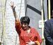 Liza Minnelli fait son show devant les studios d'ITV à Londres, le 3 juin 2011.